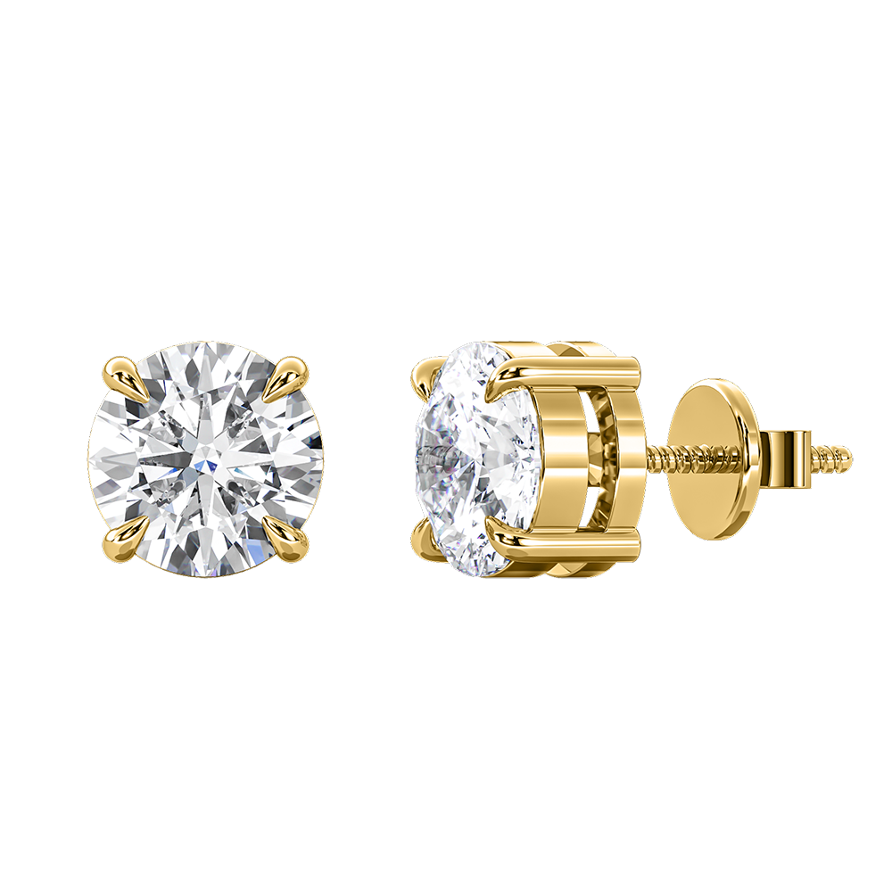 Signature Claw Set Diamond Stud Earrings
