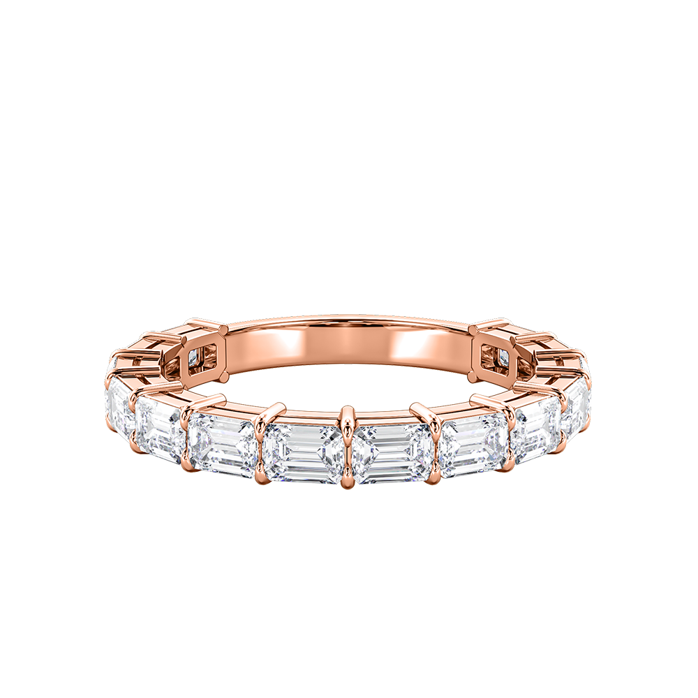 Emerald Cut Horizontal Eternity