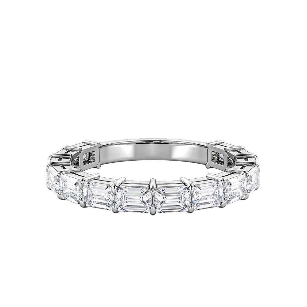 Emerald Cut Horizontal Eternity