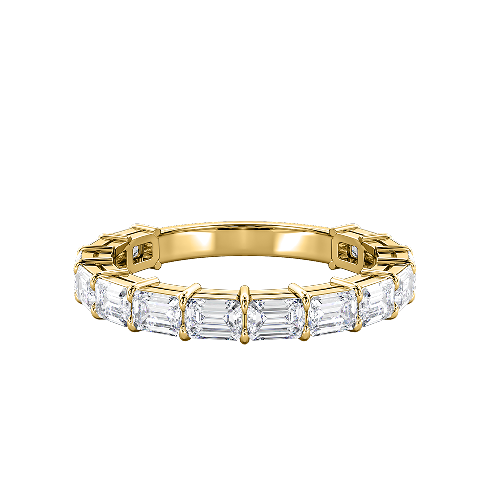 Emerald Cut Horizontal Eternity