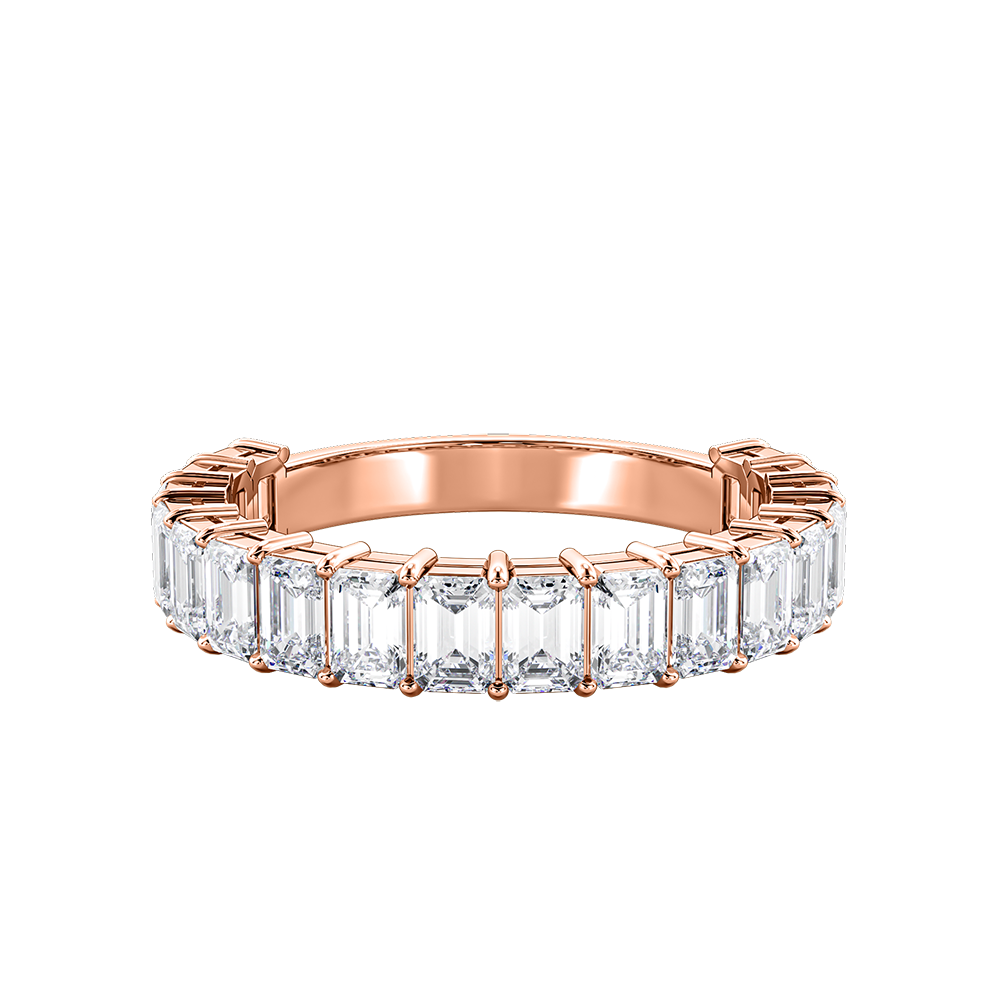 Emerald Cut Vertical Eternity