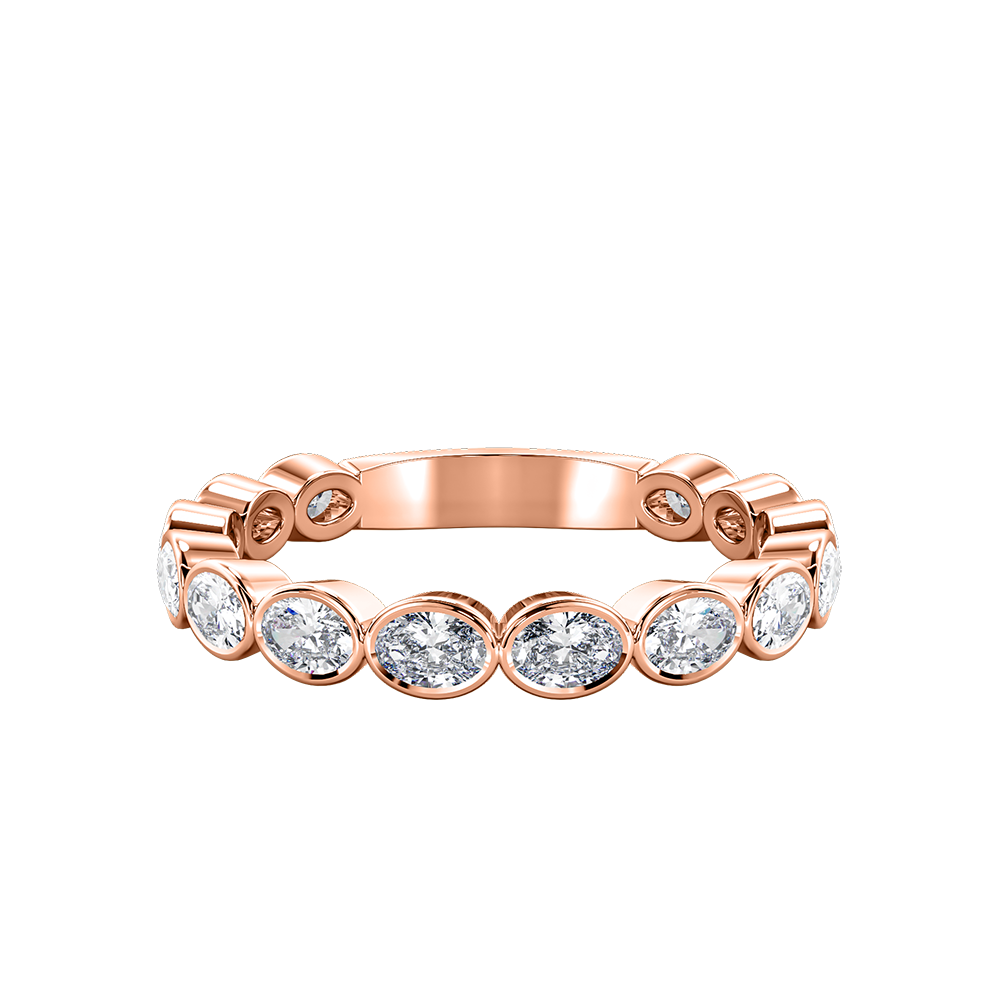 Oval Bezel Horizontal Eternity