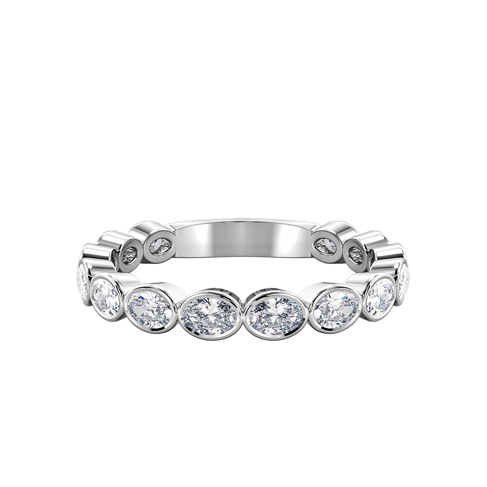 Oval Bezel Horizontal Eternity
