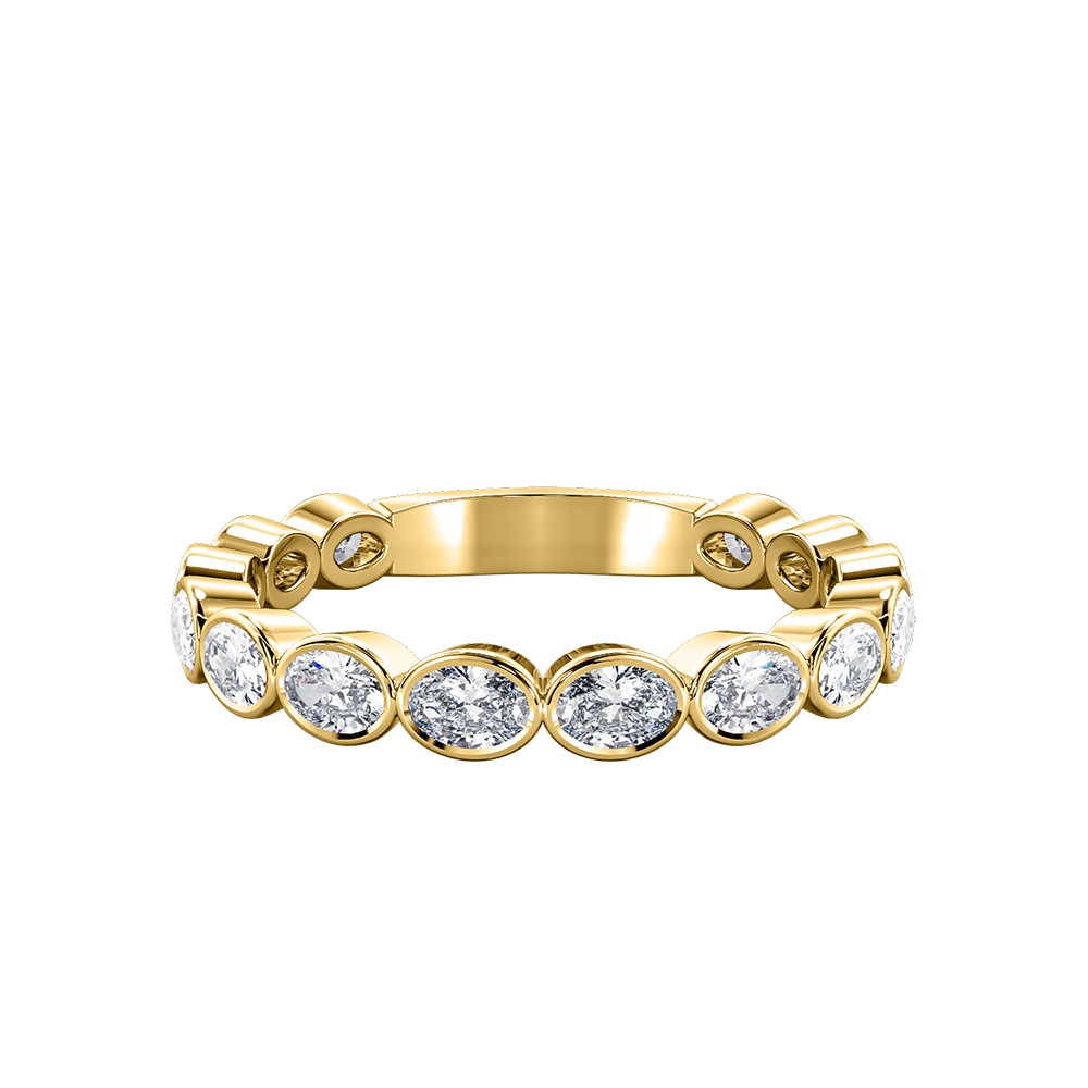Oval Bezel Horizontal Eternity