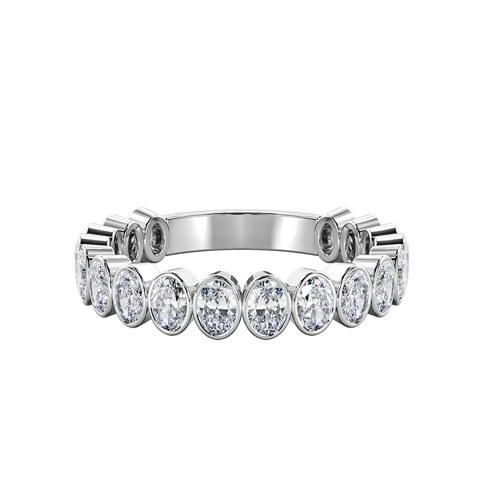 Oval Bezel Vertical Eternity