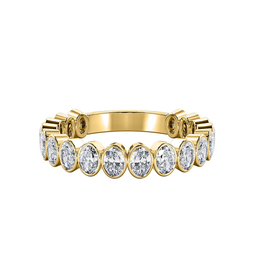 Oval Bezel Vertical Eternity