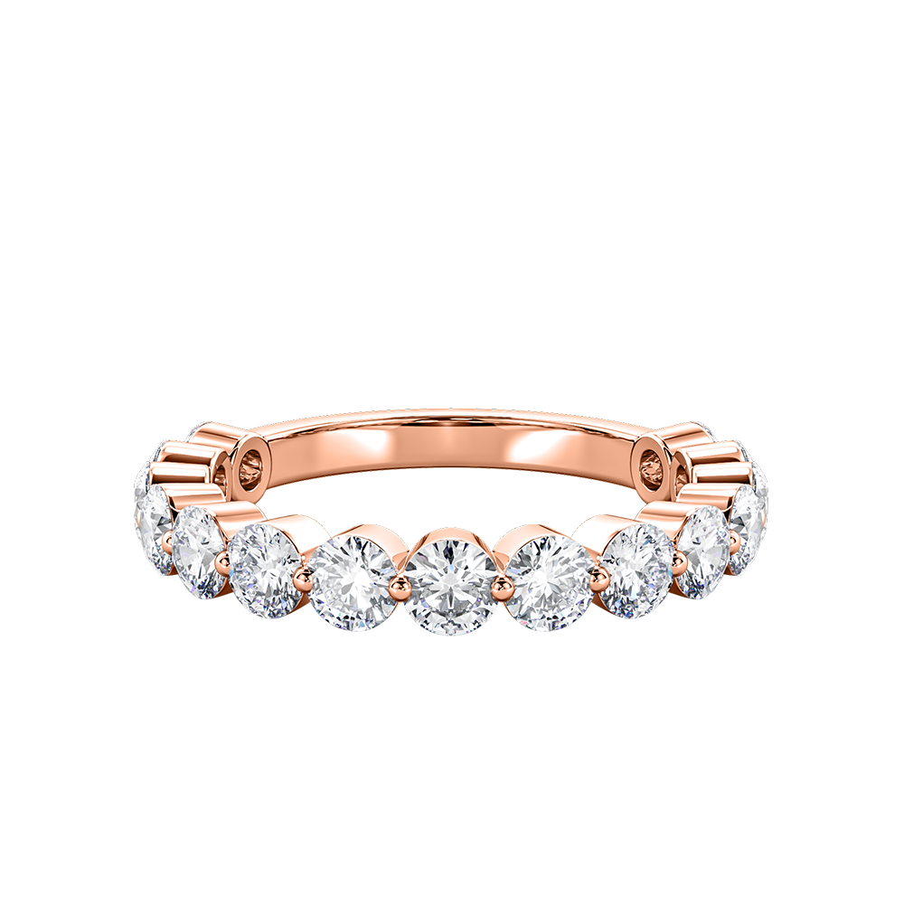 Round Floating Diamond Eternity