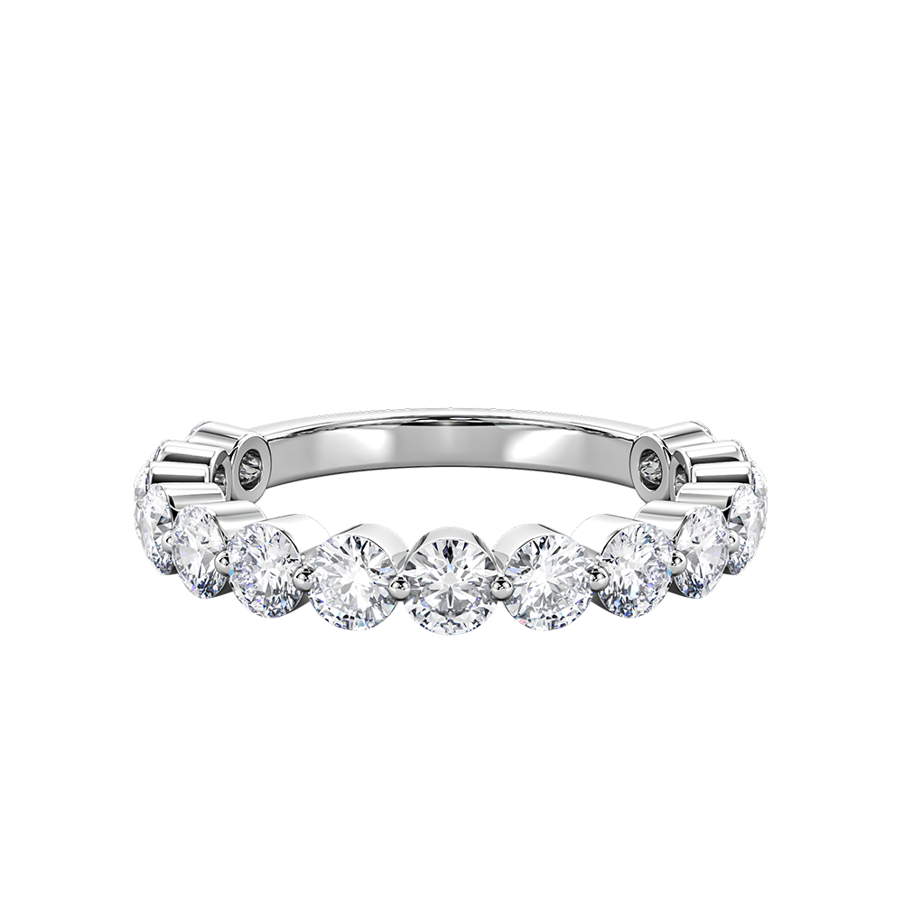 Round Floating Diamond Eternity