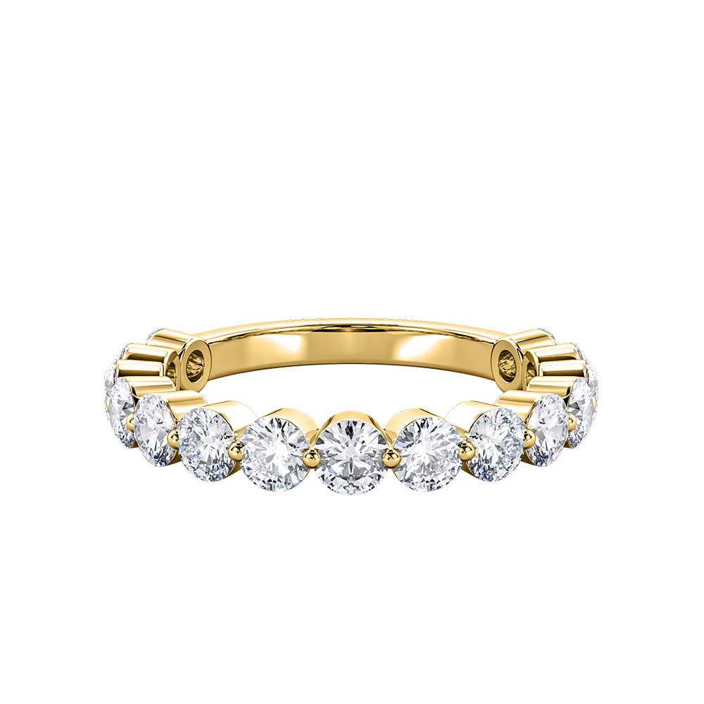 Round Floating Diamond Eternity