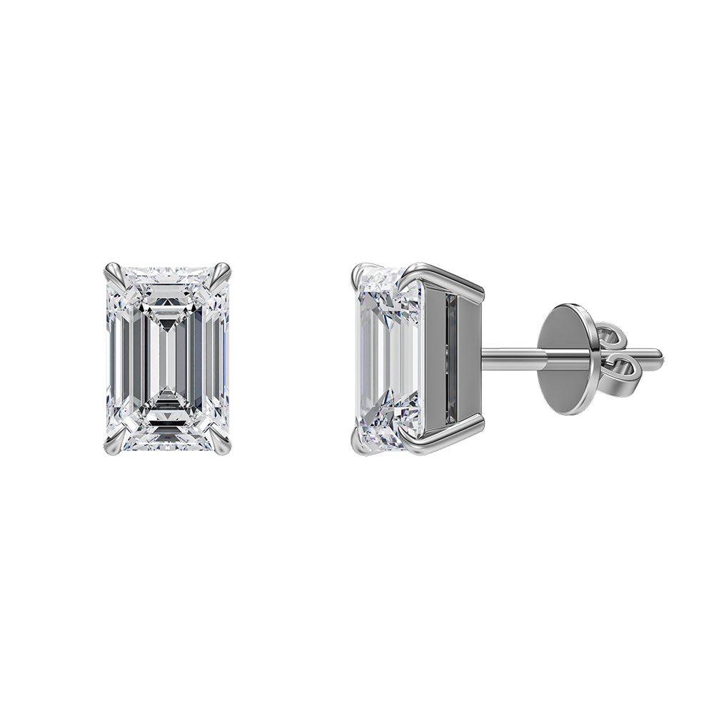 Signature Claw Set Diamond Stud Earrings
