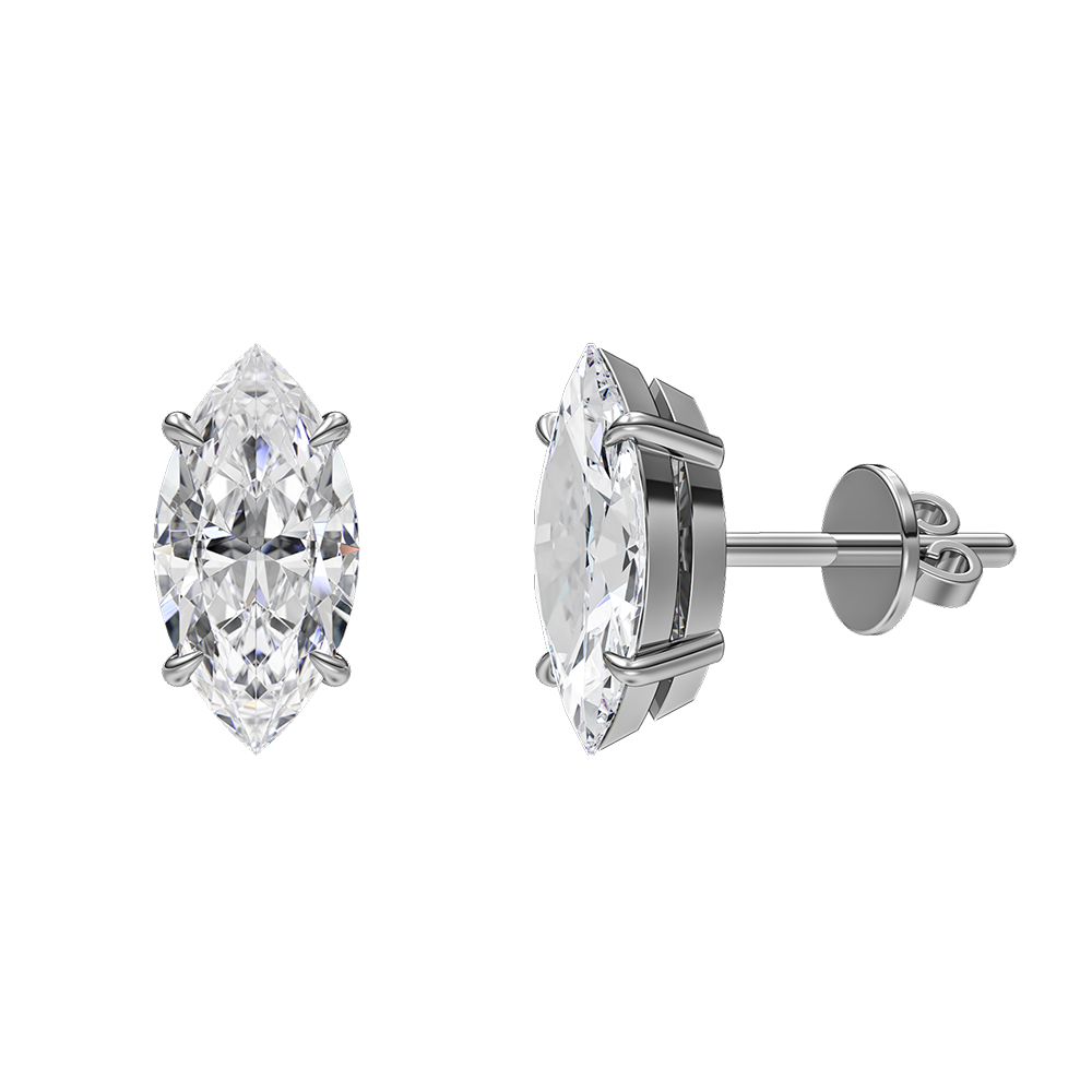 Signature Claw Set Diamond Stud Earrings