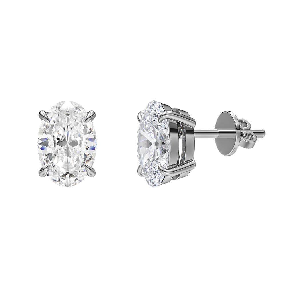 Signature Claw Set Diamond Stud Earrings