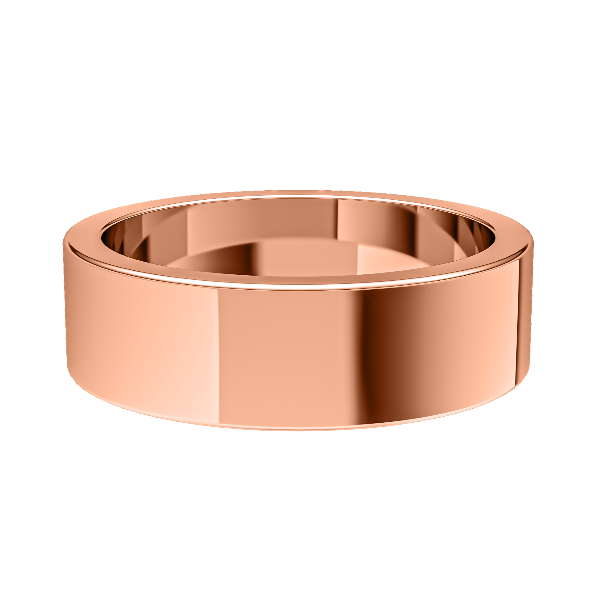 Mens Flat Wedding Band