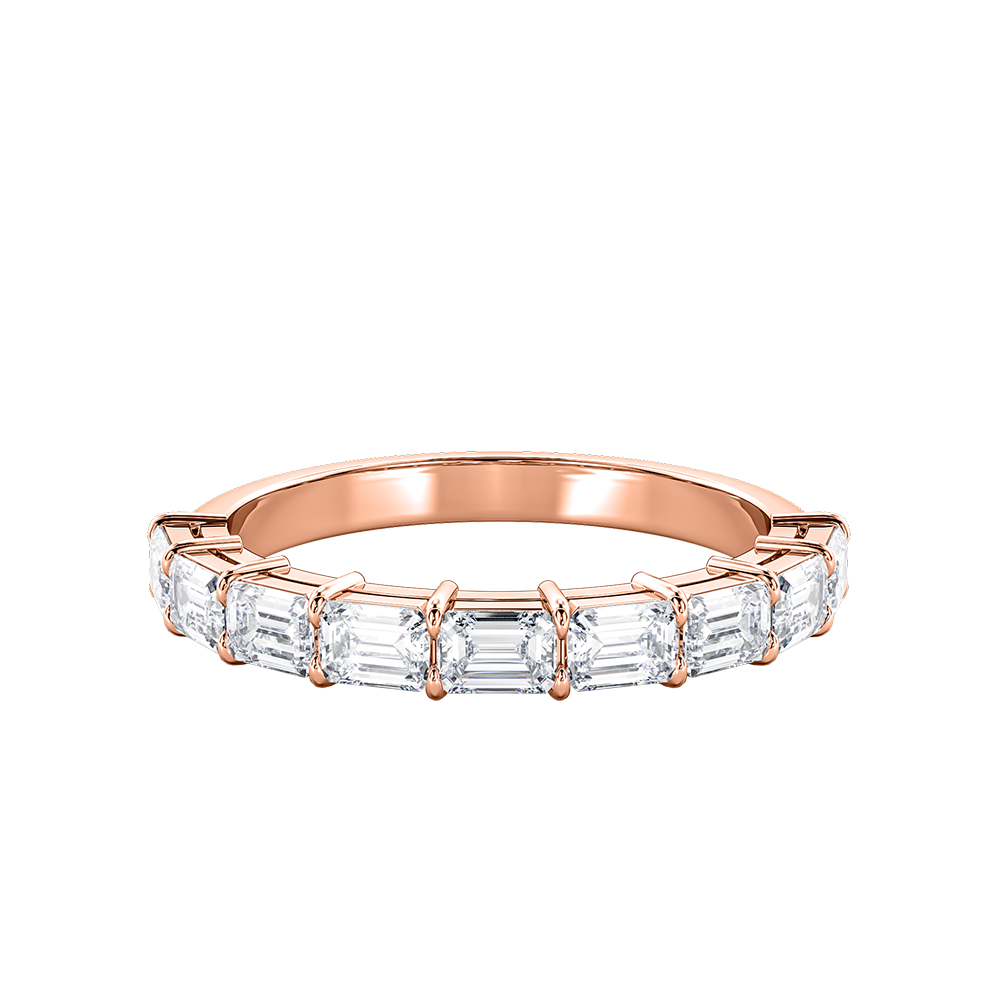 Emerald Cut Horizontal Eternity