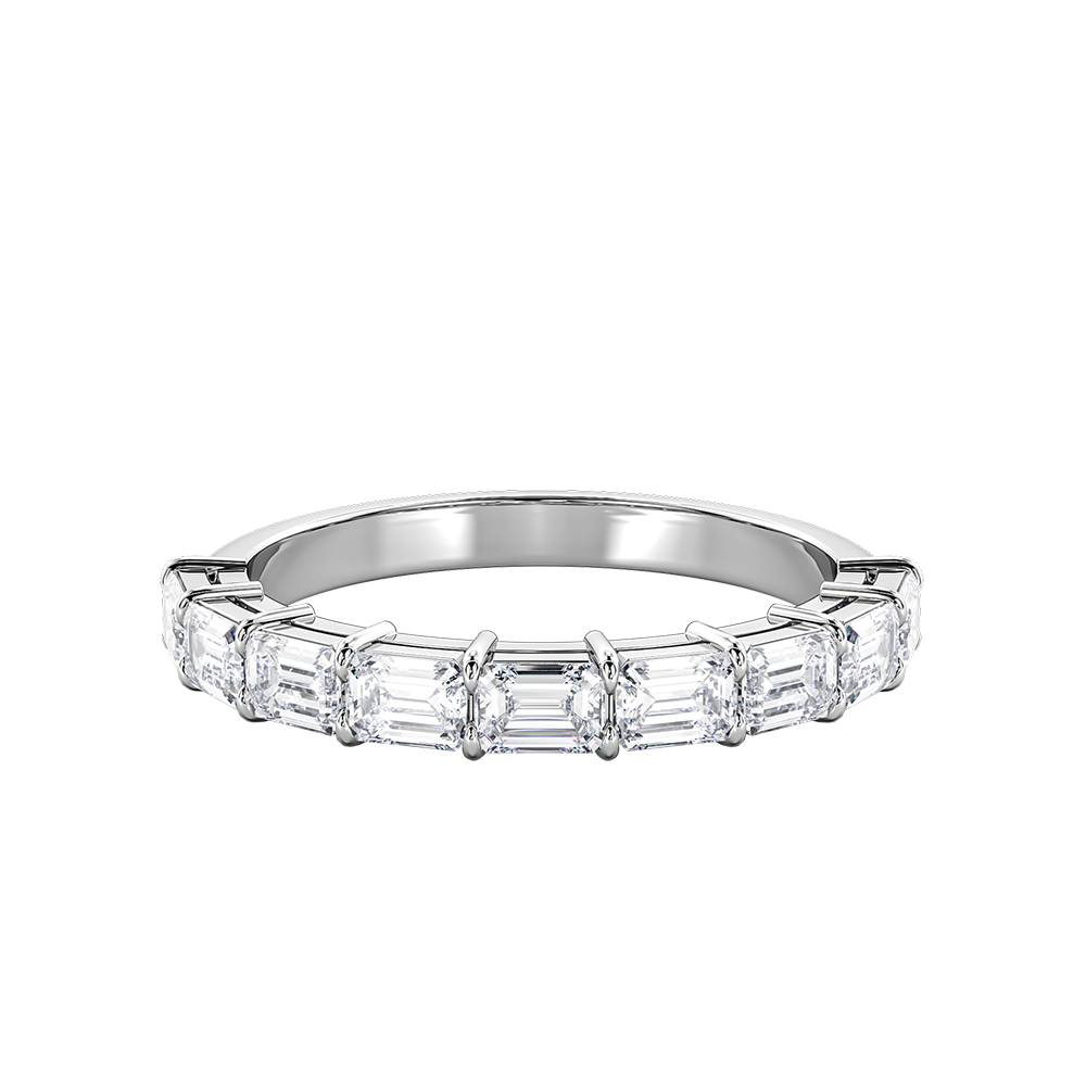 Emerald Cut Horizontal Eternity