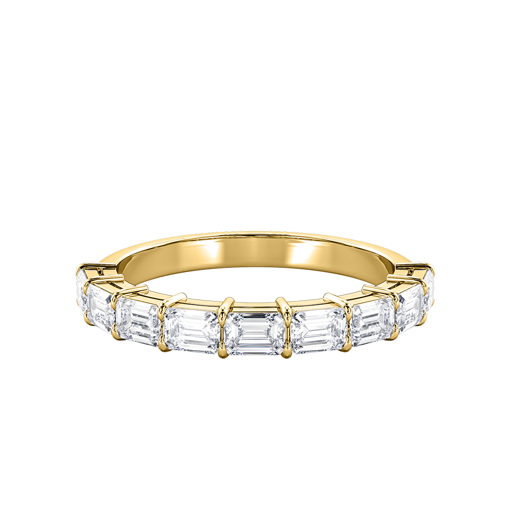 Emerald Cut Horizontal Eternity