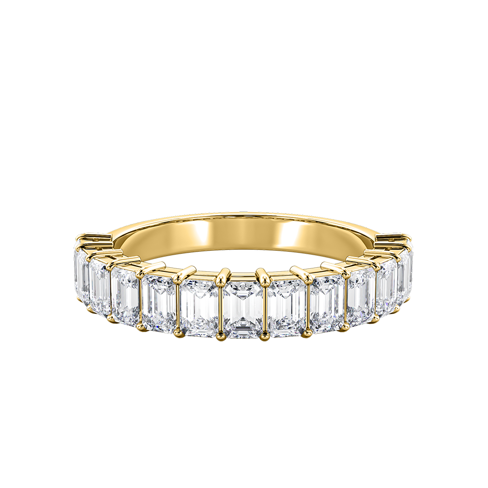Emerald Cut Vertical Eternity