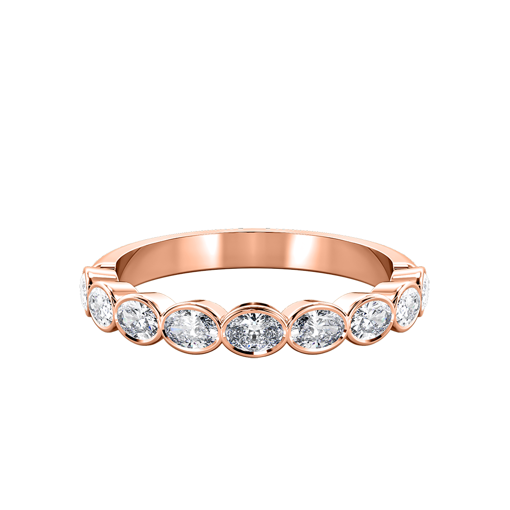 Oval Bezel Horizontal Eternity