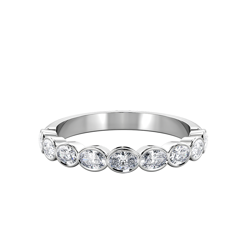 Oval Bezel Horizontal Eternity