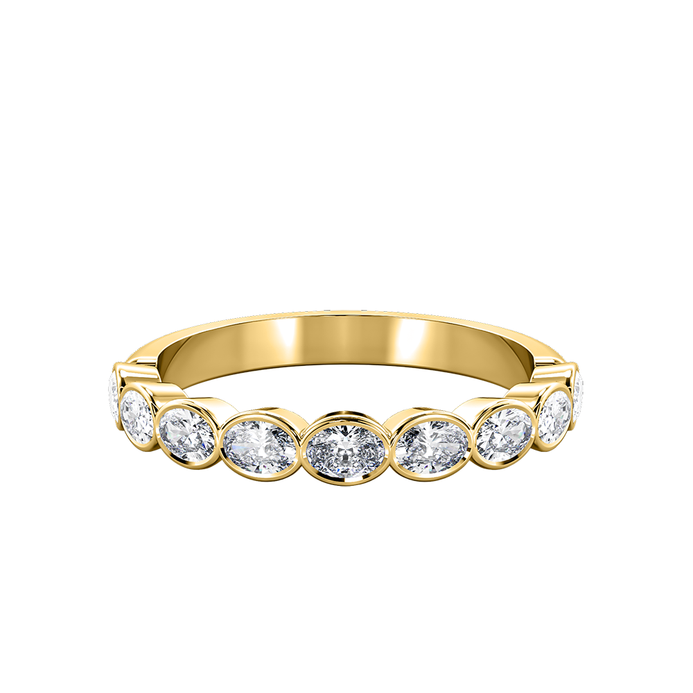Oval Bezel Horizontal Eternity