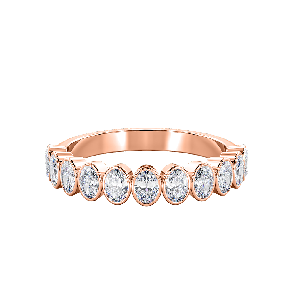 Oval Bezel Vertical Eternity