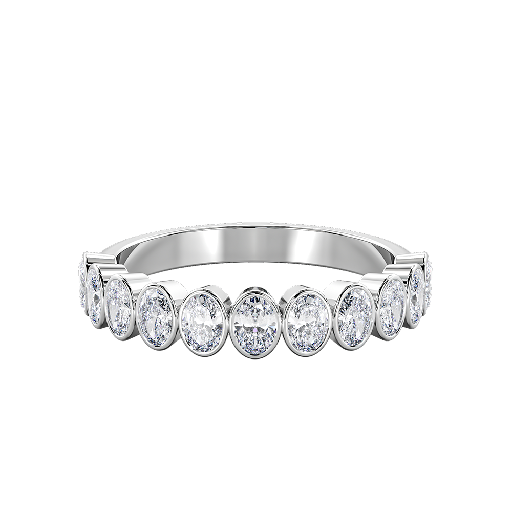Oval Bezel Vertical Eternity