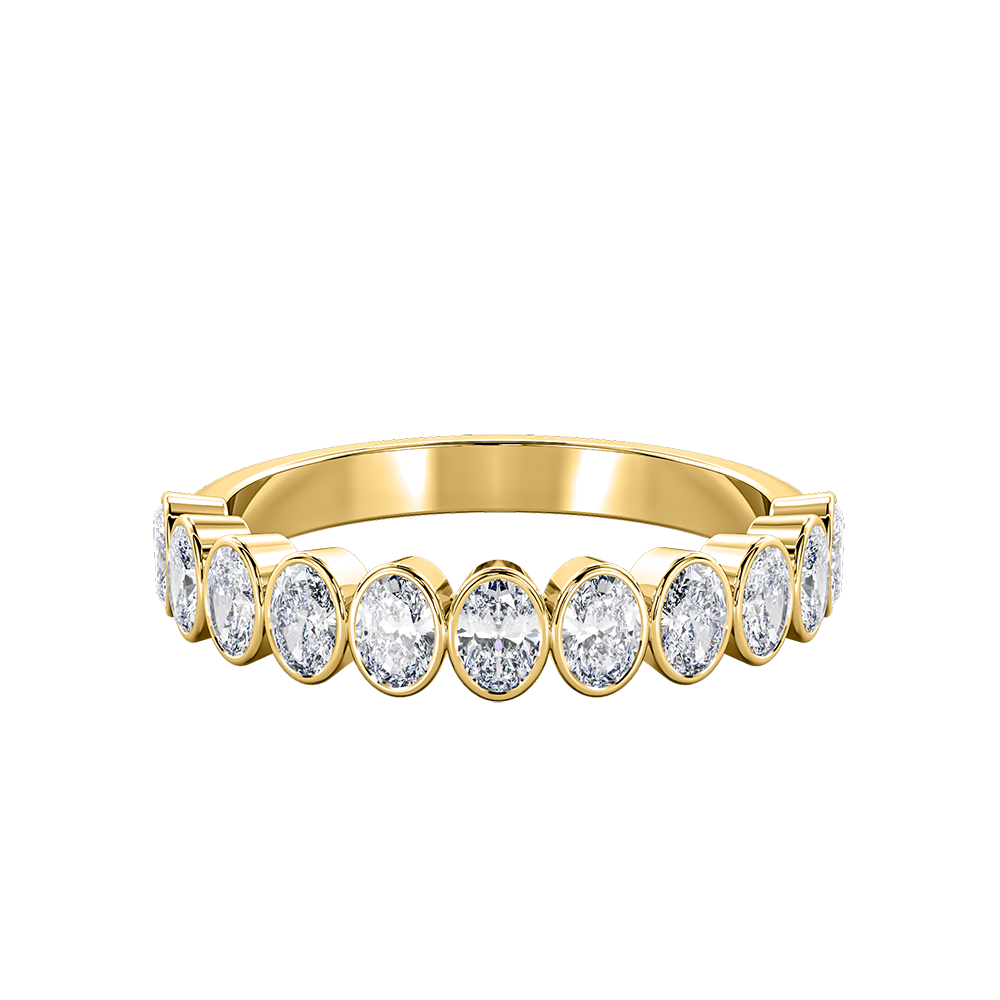 Oval Bezel Vertical Eternity
