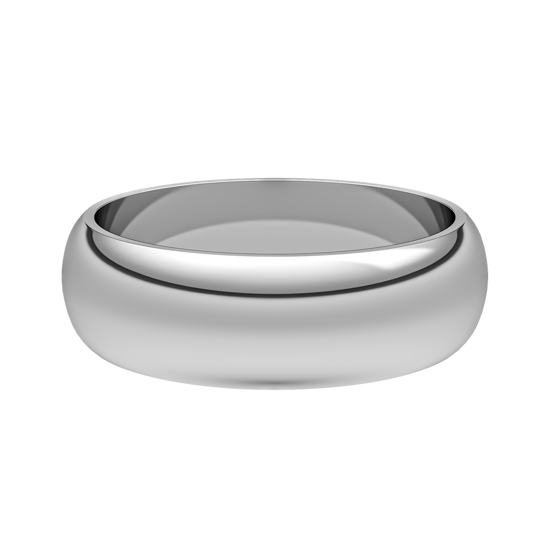 Mens Classic Half Round Band