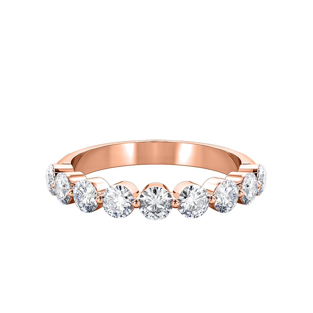 Round Floating Diamond Eternity