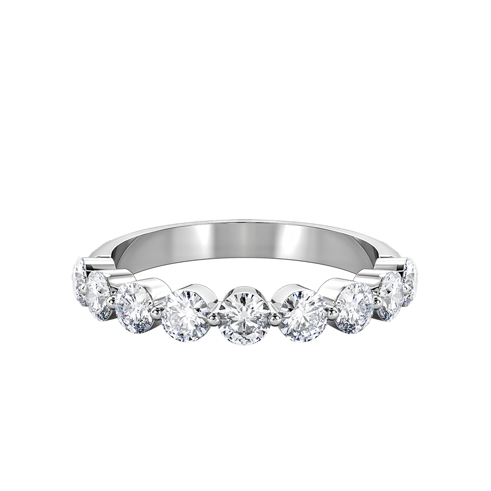Round Floating Diamond Eternity