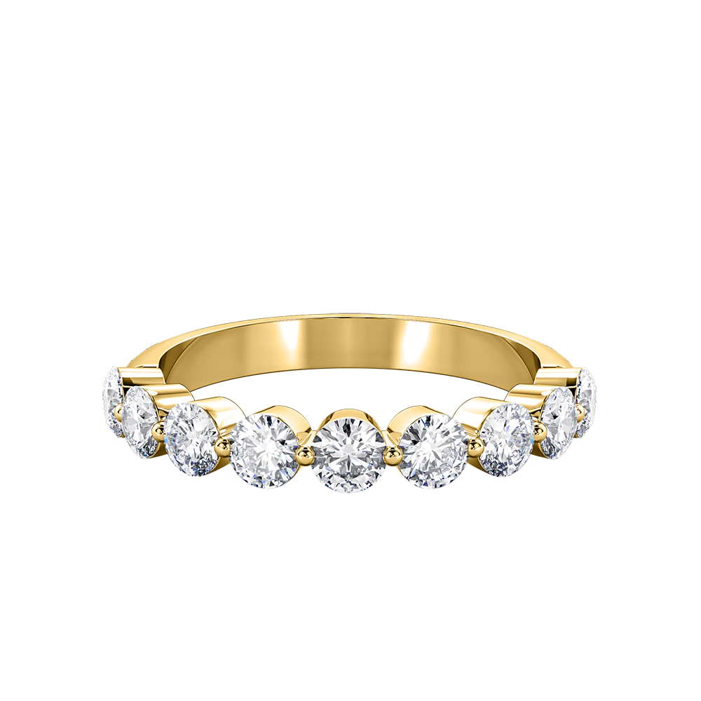 Round Floating Diamond Eternity