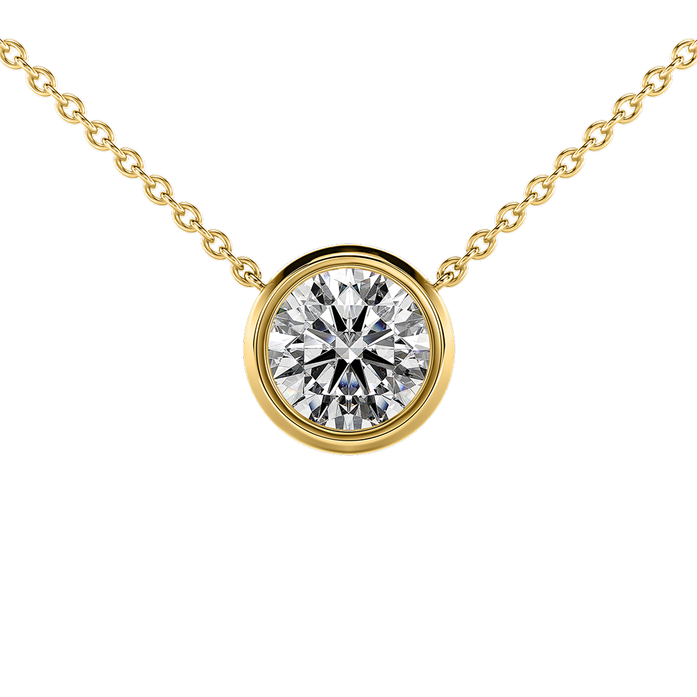 Signature Solitaire Bezel Pendant