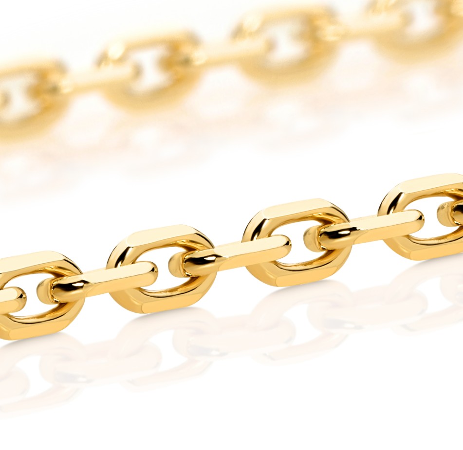 Diamond Cut Anchor Bracelet