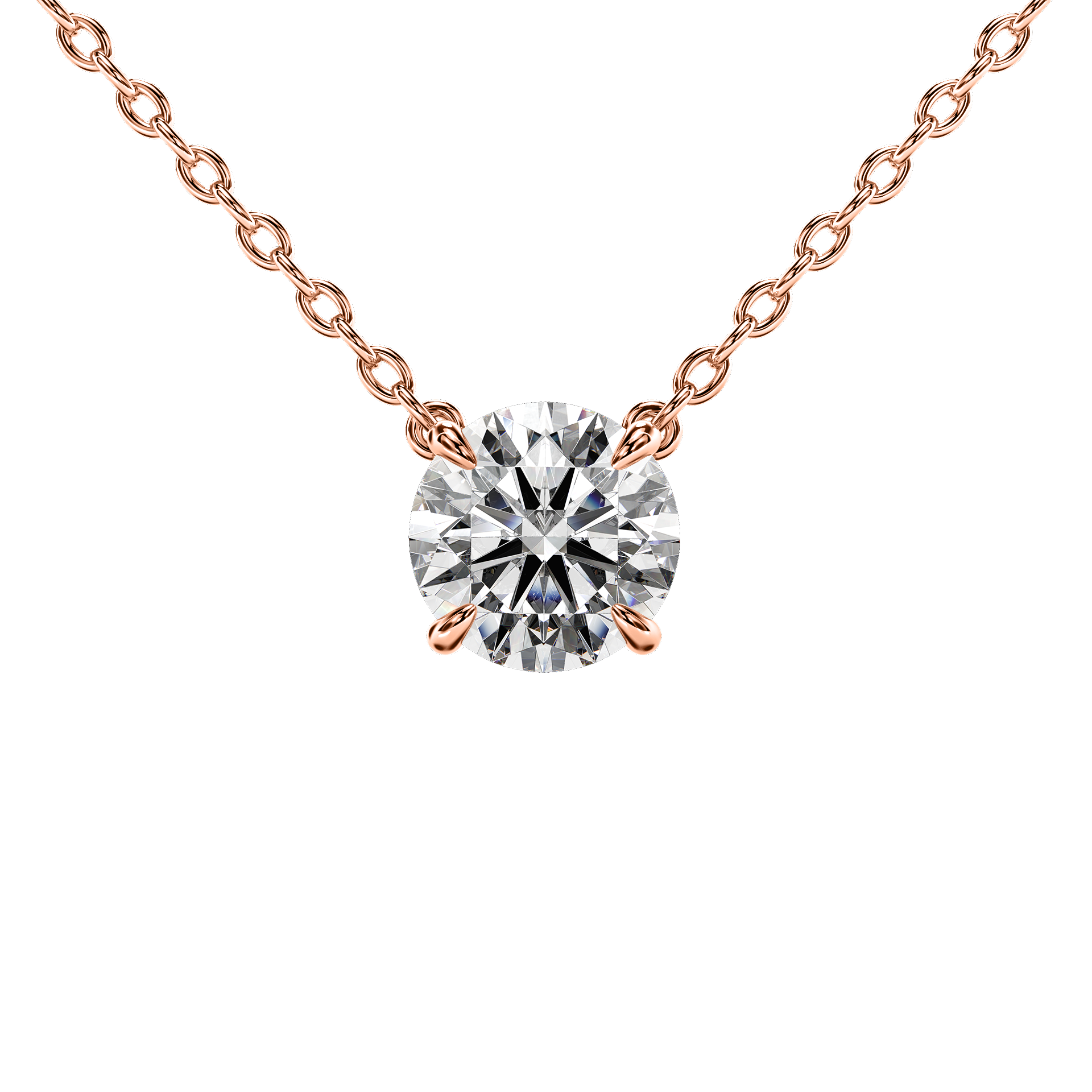Signature Solitaire Claw Pendant