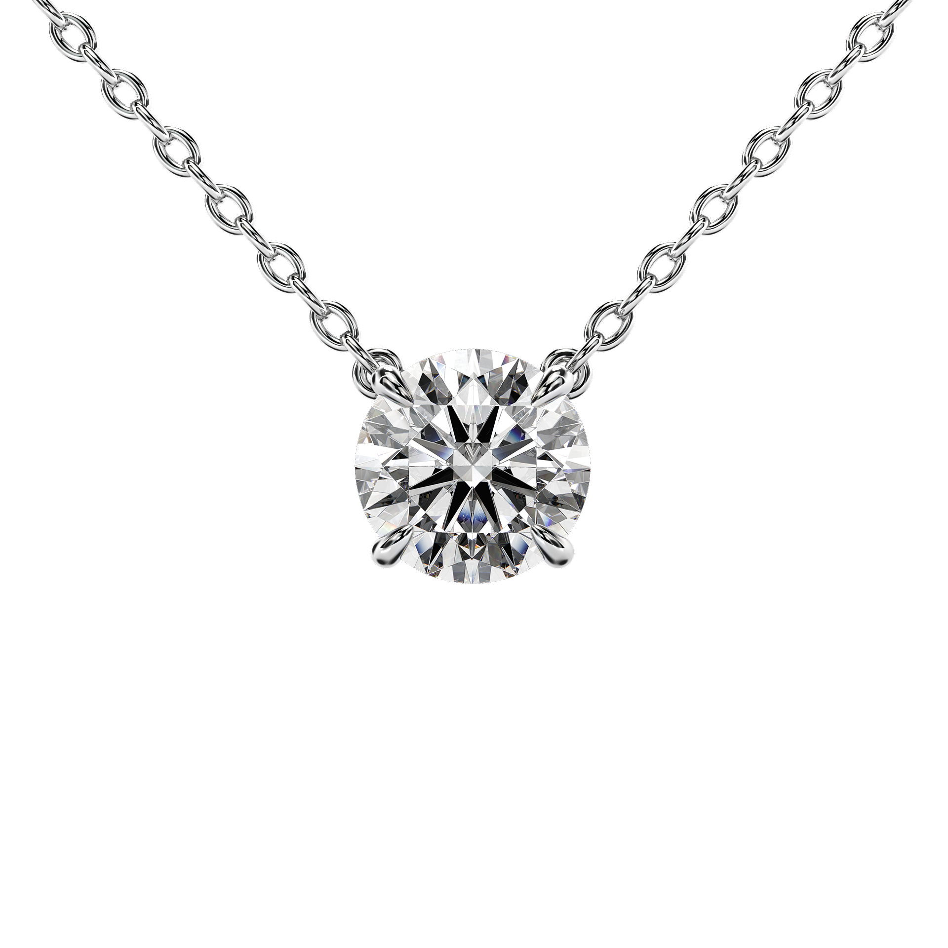 Signature Solitaire Claw Pendant