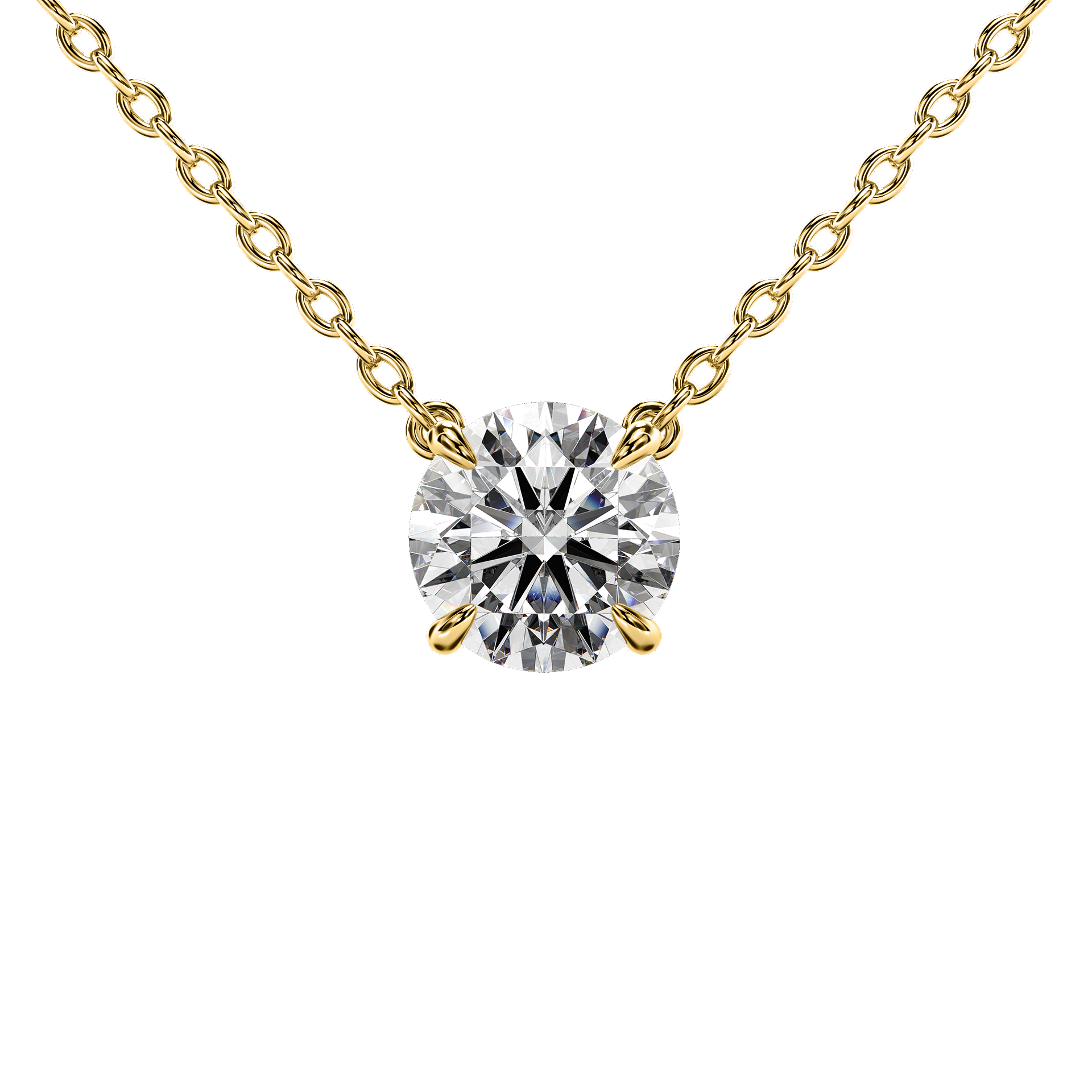 Signature Solitaire Claw Pendant