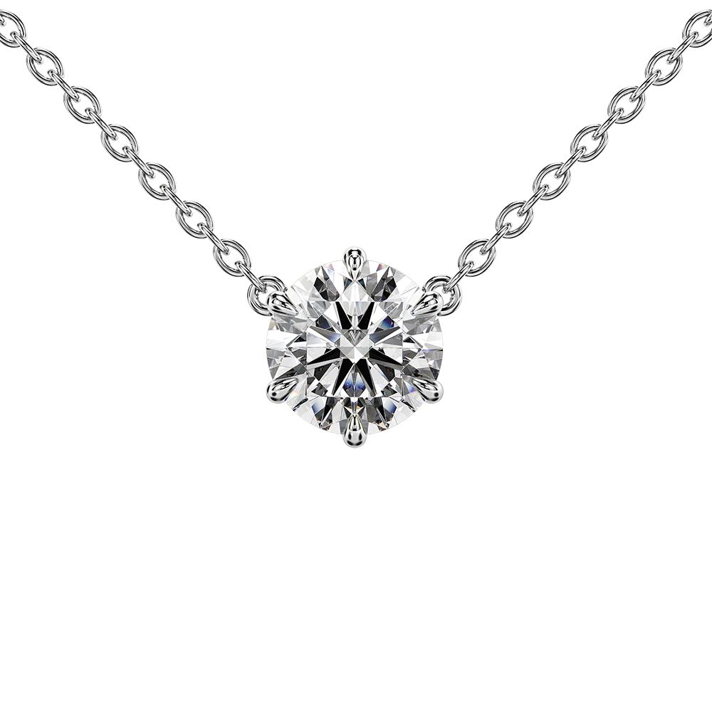 Signature Solitaire Claw Pendant