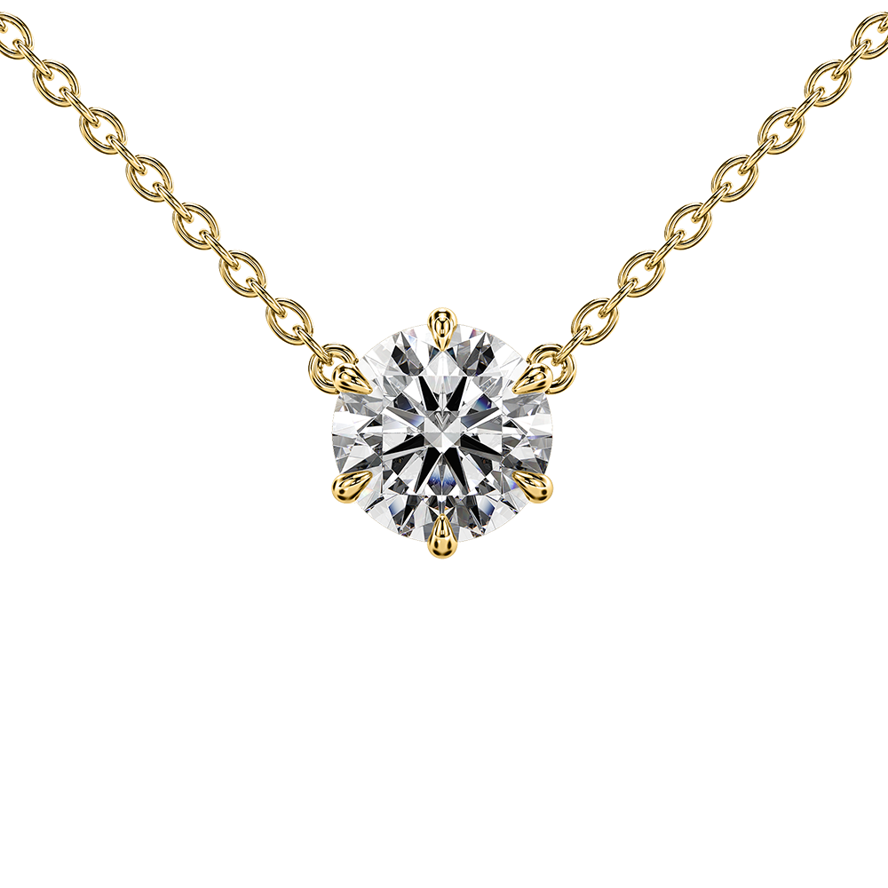 Signature Solitaire Claw Pendant