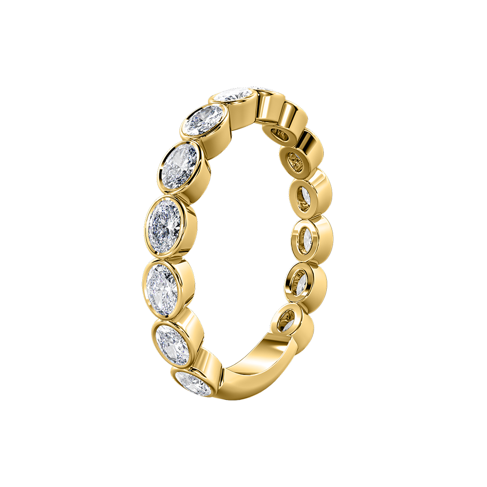 Oval Bezel Horizontal Eternity