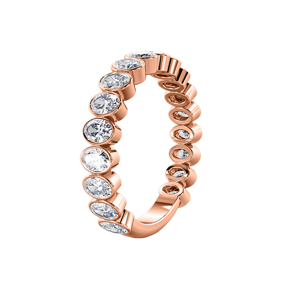 Oval Bezel Vertical Eternity