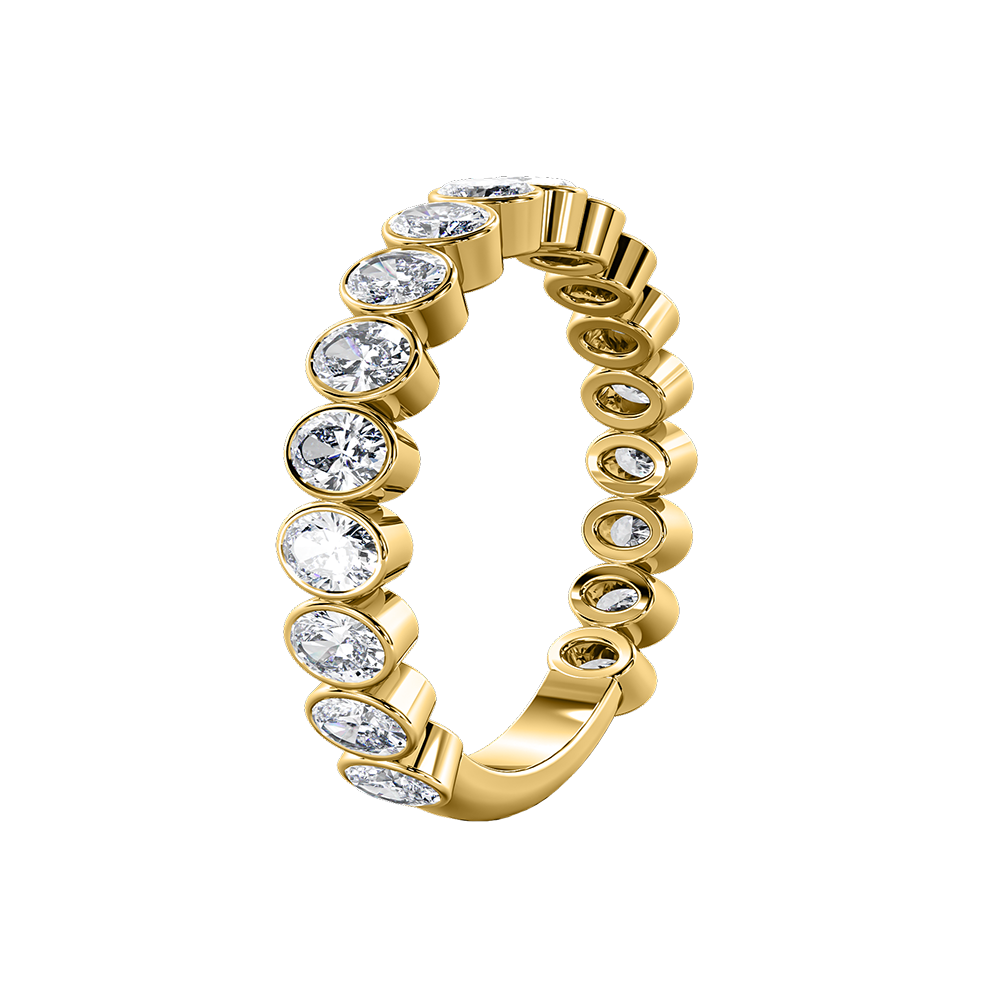 Oval Bezel Vertical Eternity