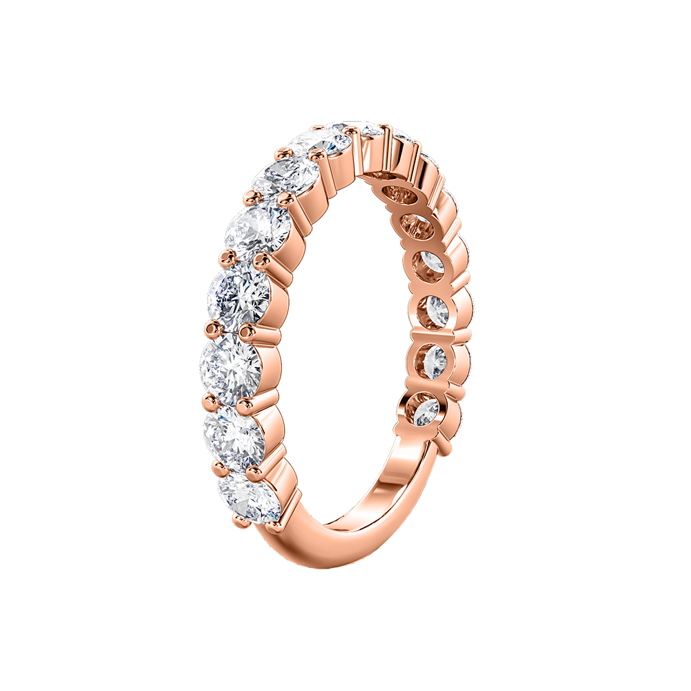 Round Diamond Three Quarter Eternity
