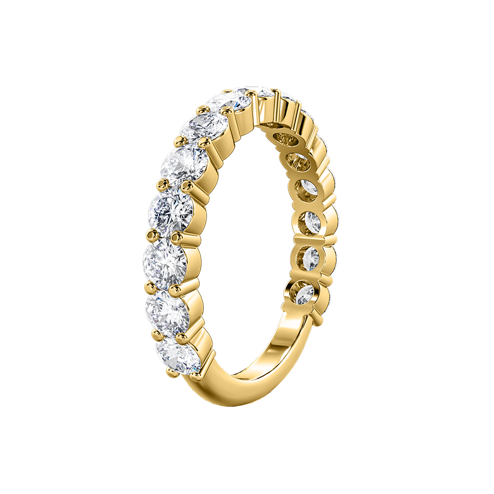 Round Diamond Three Quarter Eternity