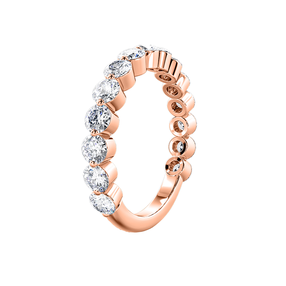 Round Floating Diamond Eternity