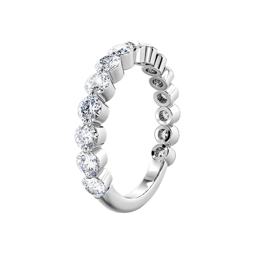 Round Floating Diamond Eternity