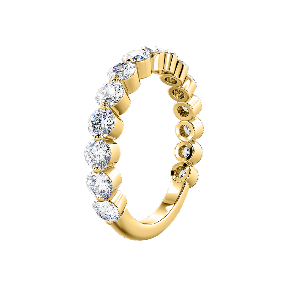 Round Floating Diamond Eternity