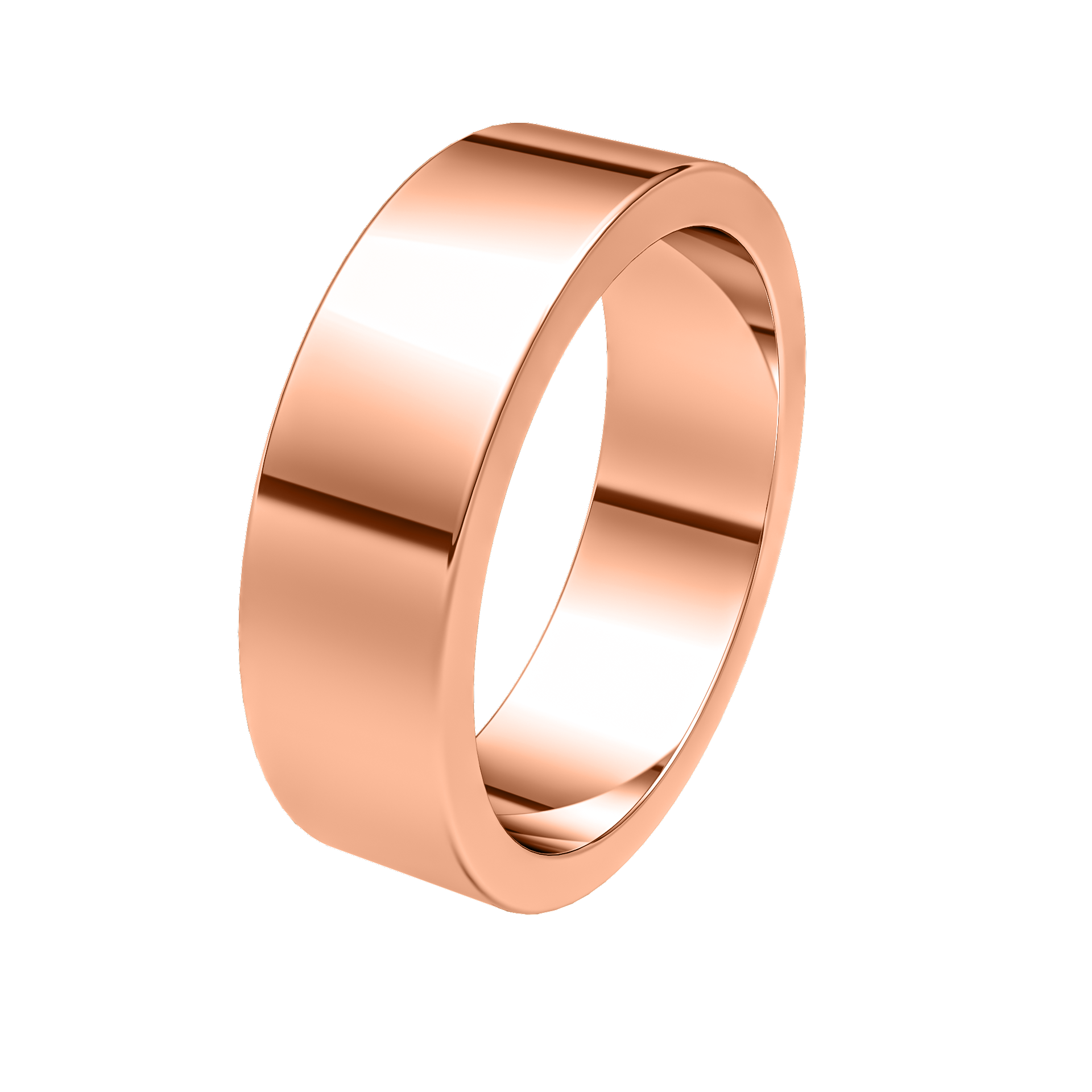 Mens Flat Wedding Band