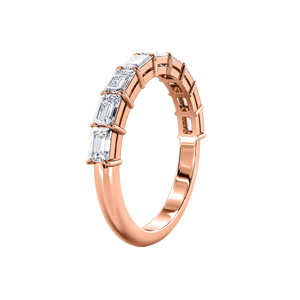 Emerald Cut Horizontal Eternity