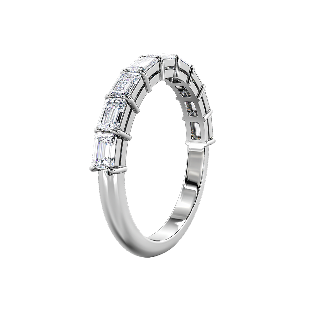 Emerald Cut Horizontal Eternity