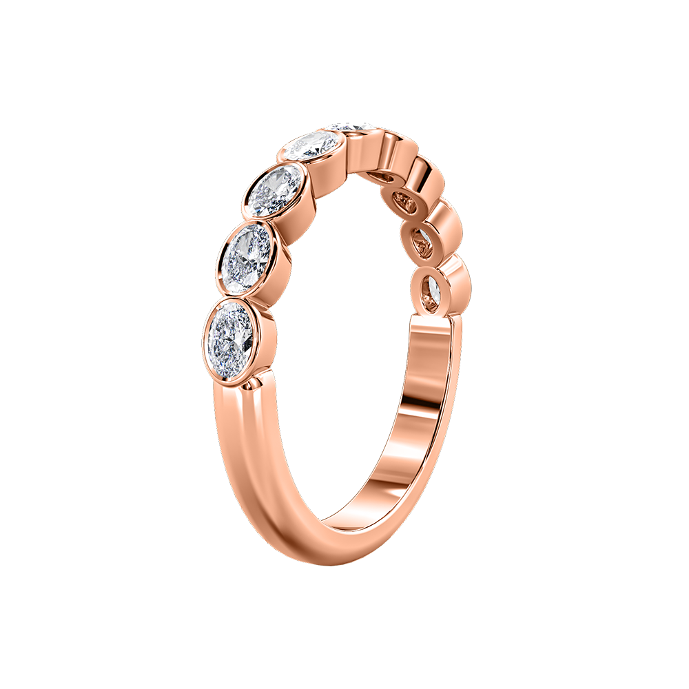 Oval Bezel Horizontal Eternity